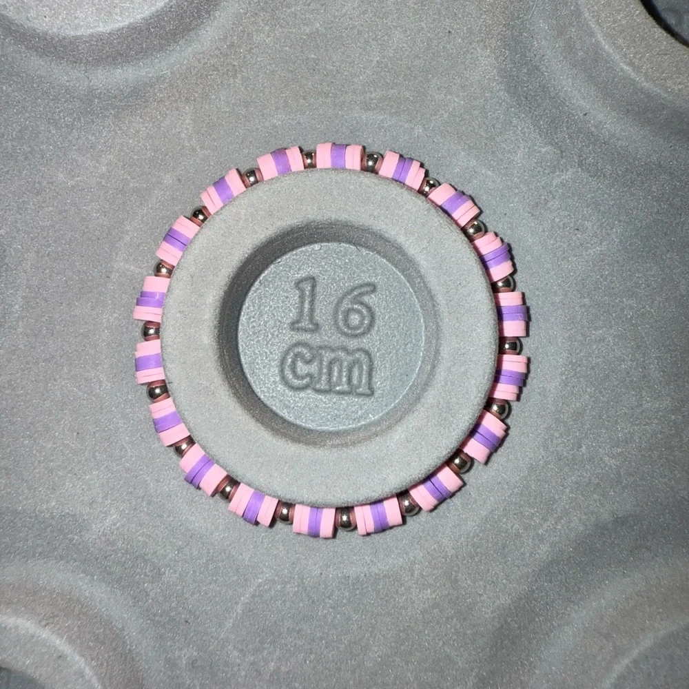 🌹 Infinity Charm Pink and Purple Beaded Bracelet